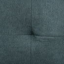 Charcoal Grey Convertible Loveseat Sofa Bed with Cushions and Side Pockets