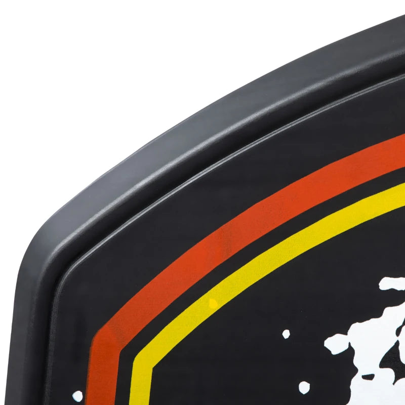 Red & Yellow Wall Mounted Mini Basketball Hoop Set for Teens & Adults