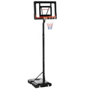 Adjustable Basketball Hoop Stand with Sturdy Backboard - Blue