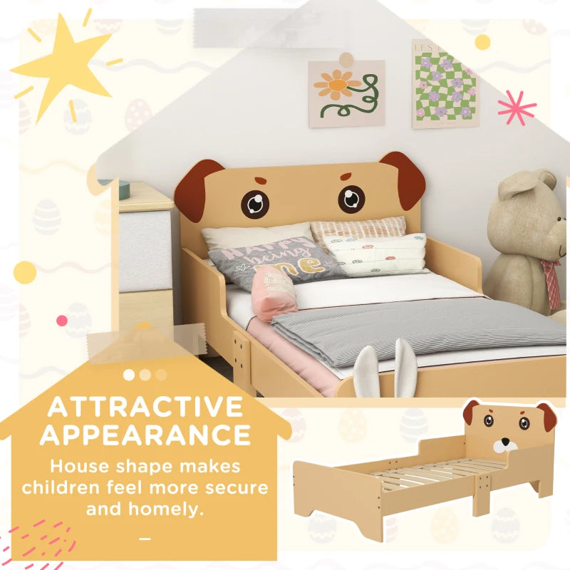 Blue Puppy-Themed Kids Bed, Ages 3-6, 143 x 74 x 58cm