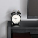 Black Home Office Writing Desk with Storage Shelf 84x45cm