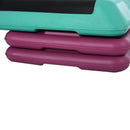 3-Level Aerobic Step Set - 10/15/20cm - Non-Slip - Compact - Home Workout Steppers - Black