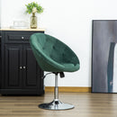 Green Velvet Swivel Vanity Chair with Adjustable Height
