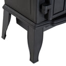 Black Electric Fireplace Stove with LED Flame Effect 1000W/2000W