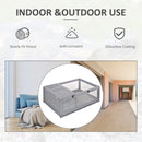 Wooden Tortoise House with Mesh Roofs - Small Reptile Enclosure