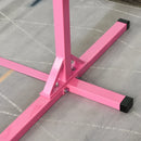 Adjustable Pink Kids Gymnastics Horizontal Bar