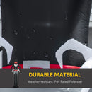 10ft Tall Ghost Inflatable with LED Lights - Scary Halloween Outdoor Decor - Black