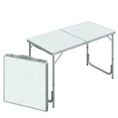 Compact Folding Aluminum Table - Silver