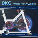 Black Upright Exercise Bike with 8kg Flywheel & LCD Display