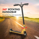 Gold Entry Level Stunt Scooter with Aluminium Deck for Ages 14+, ABEC 7 Bearings