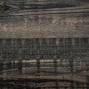 Dark Walnut Industrial Side Table Set of 2 with Storage Shelf