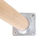 White Carved Floral Round Coffee Table with Tray Top and Wood Legs