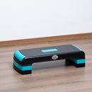 Adjustable Aerobic Step Board Set, 3 Heights, Nonslip Exercise Steppers