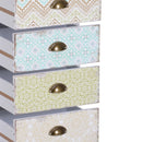 Modern Grey 5-Drawer Side Storage Chest