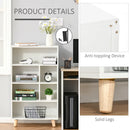 White 6-Cube Bookshelf Storage Cabinet