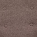 Brown Upholstered Armchair with Birch Wood Legs