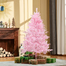 5FT Pink Artificial Christmas Tree with Automatic Open - Holiday Xmas Decoration
