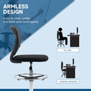 Grey Mesh Drafting Chair with Lumbar Support