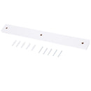 White Floating Drop-Leaf Desk with Chalkboard and Storage Shelf