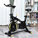 Yellow Upright Exercise Bike with 10KG Flywheel & LCD Monitor