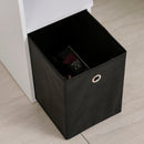 White Computer Desk with Sliding Keyboard Tray & Storage Drawer