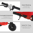 Red/Black Folding Electric Kids Scooter for Ages 7-14
