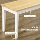 Natural Wood Dining Bench for 2 - Kitchen & Dining Room Seating, 102 cm, Brown