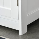 White Under-Sink Storage Cabinet with Adjustable Shelf - 60x60cm