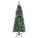 5FT Tall Pre-lit Slim Green Christmas Tree with 250 LED Lights