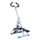 White Stepper with Handle for Home Fitness Aerobics