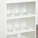 Grey 4-Tier Storage Shelf Bar Table