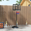 Adjustable Freestanding Basketball Hoop - Black, 167-228cm