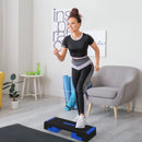 Blue Exercise Stepper Set for Home Aerobic Workouts - 15cm/20cm/25cm