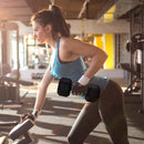 Black 15KG Rubber Hex Dumbbell Set - Portable Hand Weights for Home Gym