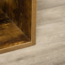 Rustic Industrial Six-Cube Shelving Unit in Charcoal Grey