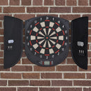 Electronic Dartboard Set with Cabinet - 26 Games, 185 Variations, 6 Darts - Multi-Game Ready