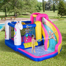 5-in-1 Multicoloured Bouncy Castle Set with Blower - Ages 3-8