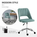 Green Velvet Swivel Office Chair for Home Study