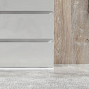 Modern White 5-Drawer Chest of Drawers for Bedroom Storage