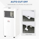 Portable 7000 BTU Air Conditioner - White, Dehumidifier, Fan, Remote, Timer, Window Kit