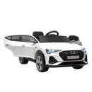 White Kids Electric Ride-On Car with Remote Control and Music