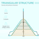 Foldable Kids Gymnastics Bar - Adjustable Height, Green