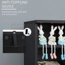 Black Adjustable CD Media Display Shelf Set of 2