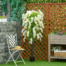 Realistic White Wisteria Tree Faux Plant - Indoor/Outdoor Decor, 160cm
