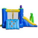 Alien-Style Kids Inflatable Bounce House Set - Green