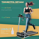 Portable Electric Treadmill, 500W, Black/Grey