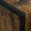 Rustic Brown 3-Drawer Industrial Dresser