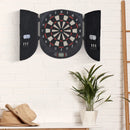 Electronic Dartboard Set with Cabinet - 26 Games, 185 Variations, 6 Darts - Multi-Game Ready