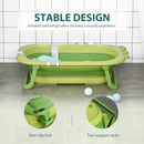 Green Ergonomic Baby Bath Tub with Cushion 0-3 Years