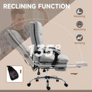 Grey Ergonomic Office Chair with Massage and Heating